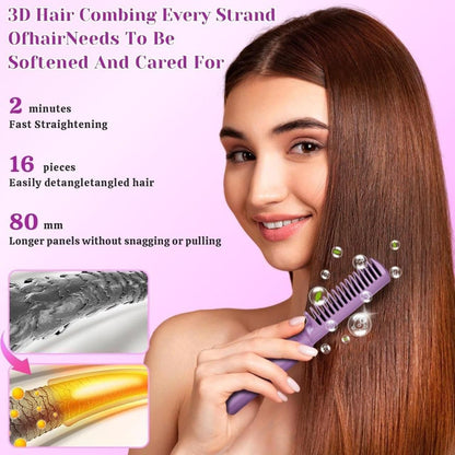 Meneflix Cordless Mini Hair Straightener Comb